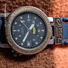 Orologio Camel Trophy Green Belt . Eta Made In Suisse