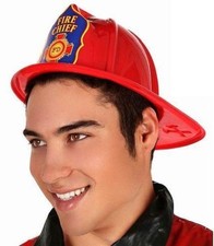 CAPPELLO ELMETTO ELMO POMPIERI IN PLASTICA FINE SOTTILE