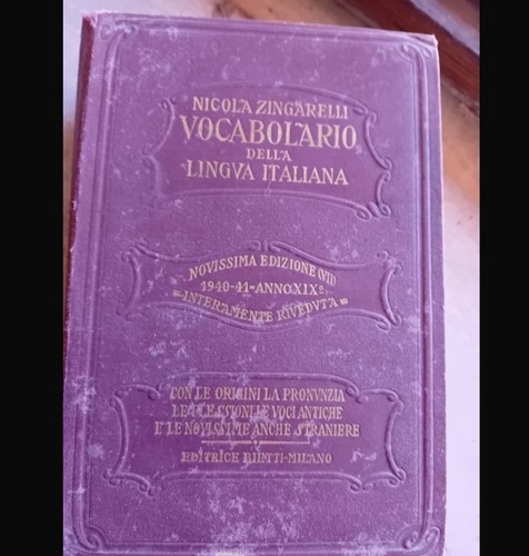 Vocabolario lingua italiana - vocabolario,