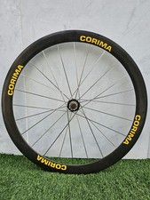 Ruota posteriore tubolare in carbonio Corima Aero, 700c, freno a cerchio, mozzo libero Campagnolo, nuova