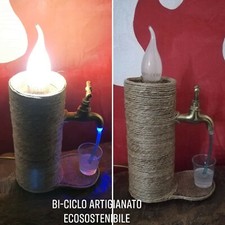 lampada da tavolo chic riciclo sea handmade luce creativo 