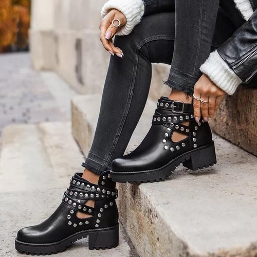 Stivaletti donna rivetto - , tacco
