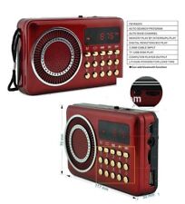 FM RADIO PORTATILE TASCABILE CON DISPLAY MP3 USB / MICRO SD TF / JACK CASSA