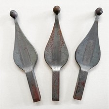 LANCIA IN FERRO BATTUTO QUADRO 16 PER CANCELLO RECINZIONI H. 210mm 