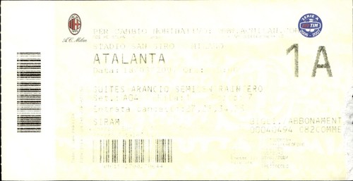 Biglietto stadio milan - biglietto,