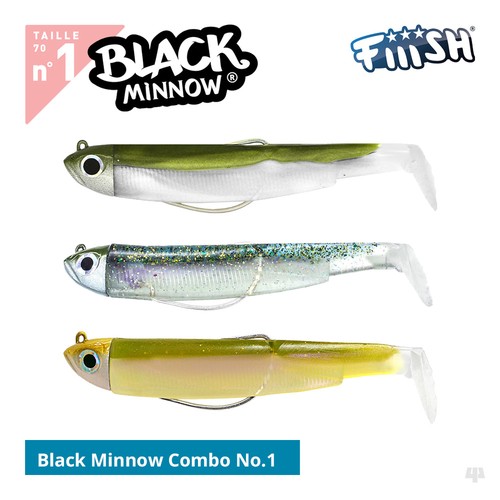 Fiiish black minnow lures - minnow, n.1