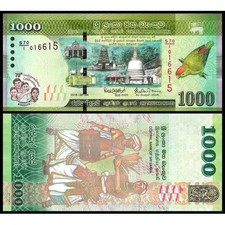 SRI LANKA 1000 Rupees 2018