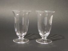 VINTAGE ELEGANTE SET 2 BICCHIERI CALICI CRISTALLO MADE IN ITALY ANNI '60