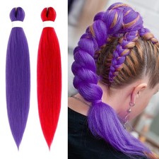 Long Braiding Hair Pre Stretched Synthetic Braiding Hair Extensions For Braids