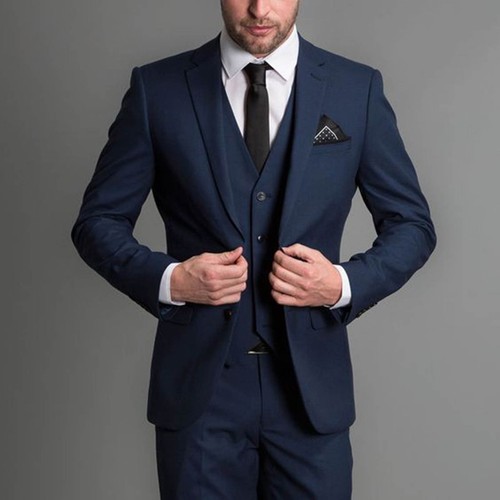 Uomo blu firmato matrimonio - blu,