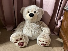 Peluche orso marrone e panna