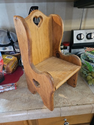 Sedia legno con - in, cuori