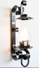 LINEA VECCHI TEMPI CRUCCOLINI LANTERNA MEDIA ferro e vetro soffiato 1 luce