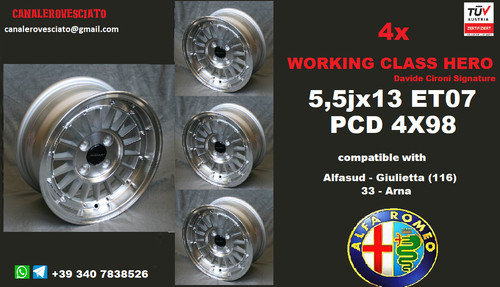 Cerchi pollici 4x98 - 5,5j,
