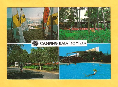 Cartolina caserta camping baia - caserta,