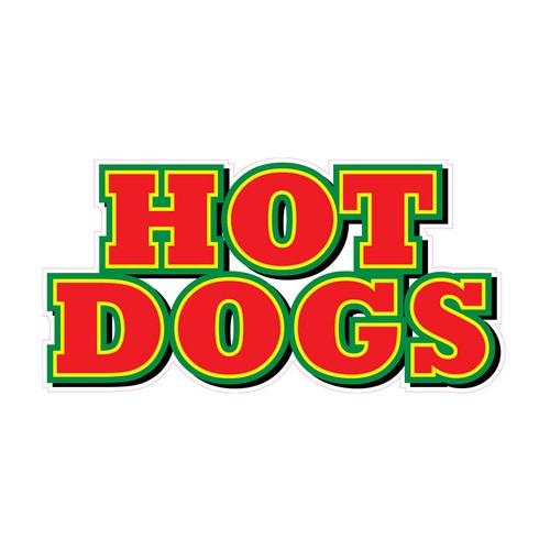 Food truck decalcomanie hot - food,