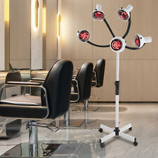 Lampada Termica Infrarossi Salone 5 Teste, Regolazione Altezza Styling Asciugatrice Perming 750W