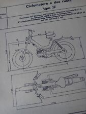  TESTI JE TUBONE 50 SCHEDA Omologazione ORIGINALE 1980 ASI FMI MOTOCLUB 