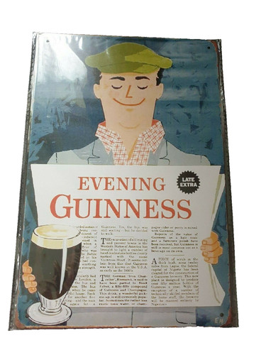 Guinness evening news metal - evening,