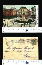 GENOVA (GE) - BELLA VEDUTA DI PIAZZA CORVETTO - ANIMATA E BEN CONSERVATA - 27776