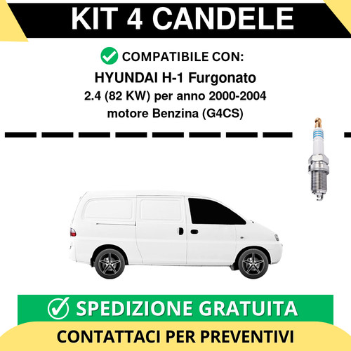 Kit candele per hyundai - 4,