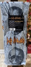 Def Leppard Rock Band Peluche Lancio Coperta Regalo Musica Teschio Damascato
