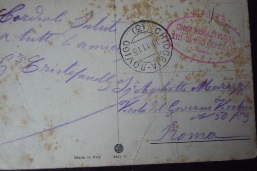 Vecchia cartolina 1915 con