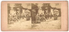 Fabricant tonneaux tonnelier Metier Photo stereo 1865 Lieu à identifier Lyon ?