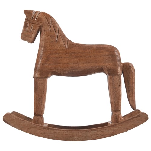 Dondolo legno intagliato - in,