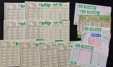 LOTTO  VECCHIE SCHEDINE TOTIP TOTOCALCIO,NUOVE E USATE.
