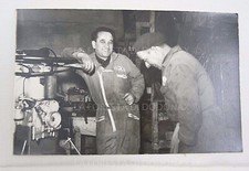 FOTO VINTAGE MOTORE CAMION TIR TRUCK PHOTO 1950 CA OFFICINA KAELBLE MECCANICO