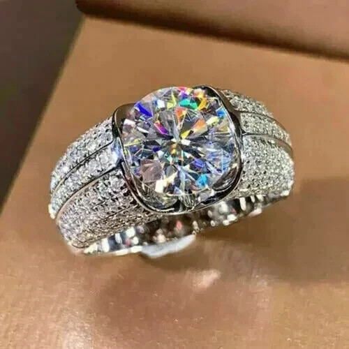 Anello uomo moissanite - uomo,