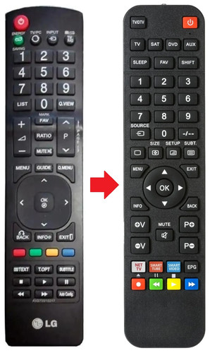 Telecomando adatto per - , lg