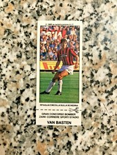 VAN BASTEN MILAN FIGURINE ZAINI GRAN CONCORSO BOMBER 1989 NEW CON VELINA