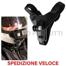 Supporto Per GoPro Hero 9 8 7 6 5 Xiaomi Yi  Moto Casco Anteriore Mento Staffa