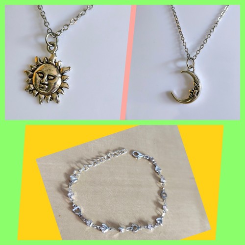 Collana donna color grigio