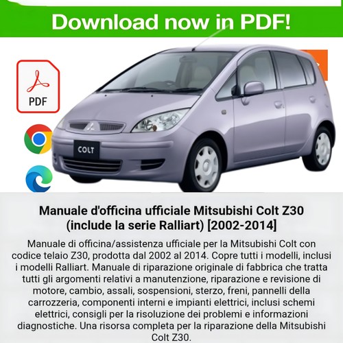 Manuale officina mitsubishi - manuale,