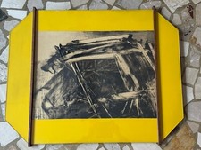 Mattia Moreni Litografia Firmata a mano 8/100 1960 46x65 IlBisonte Cornice coeva