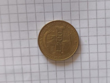 moneta 200 lira del  1896-1996 republica italiana