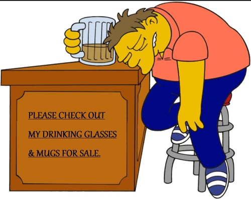 Large beer glass mug pint - glass,
