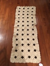 Coperta fatta a mano della nonna plaid, letto, crochet ,uncinetto, lana vintage