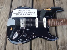 Kurt Cobain Vandalism Strat -