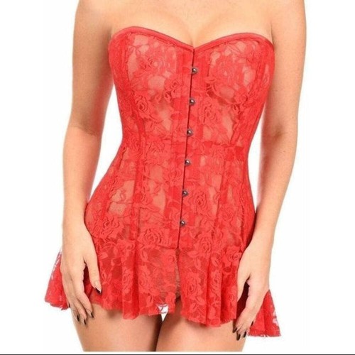 Abito bustier disossato - , pizzo