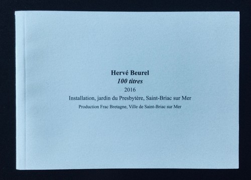 Livre artiste hervé - livre, d’artiste