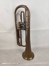 Tromba Bassa Mib a 3 Valvole B. Cazzani Milano N. 13 Per Museo 