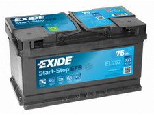 BATTERIA PER AUTO EXIDE 75 AH