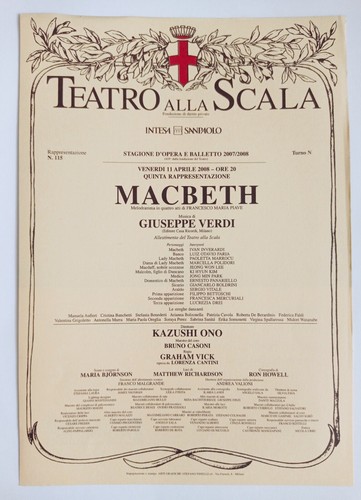 Locandina teatro alla - alla, scala