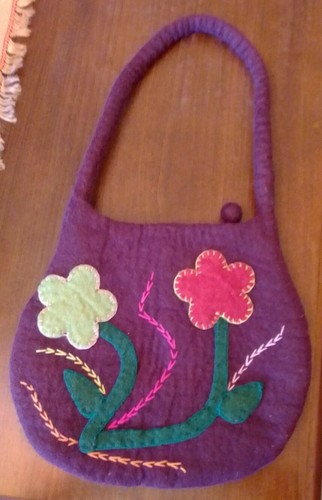 Borsa fatta mano lana - fatta, a