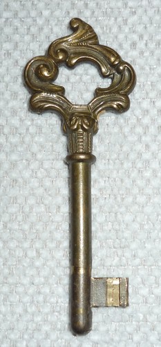 Vecchio armadio ottone chiave - vecchio,