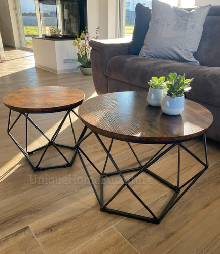 Industrial coffee table - coffee,